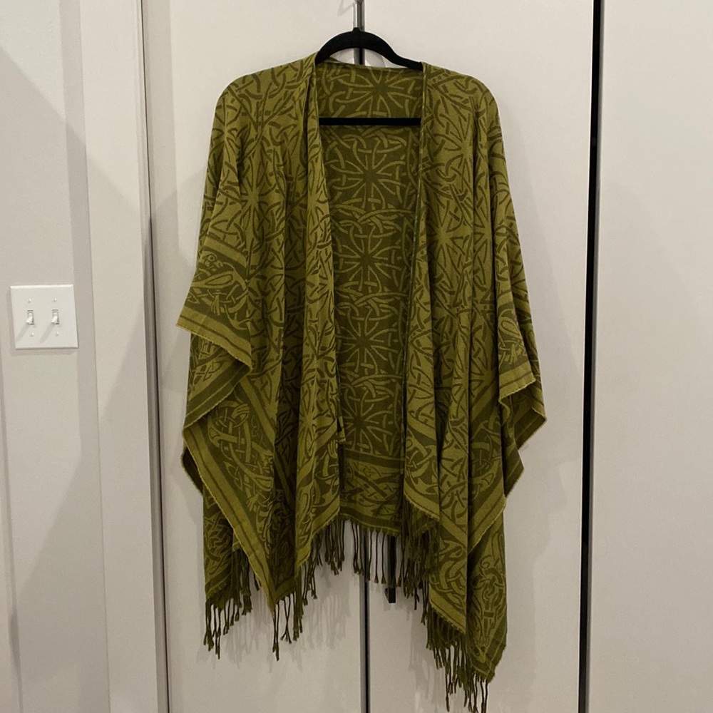Green Scottish cape from the Highlands